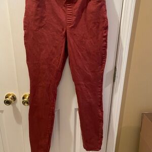 Lands' End Vibrant Rust Colored Garment Skinny Jean Jegging